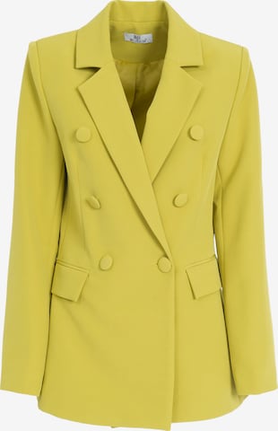 Influencer Blazer in Yellow: front