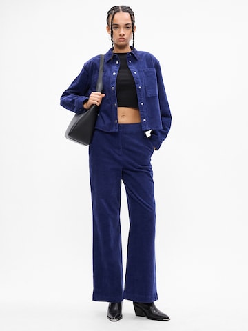 MSCH COPENHAGEN Wide leg Trousers 'Geggo' in Blue