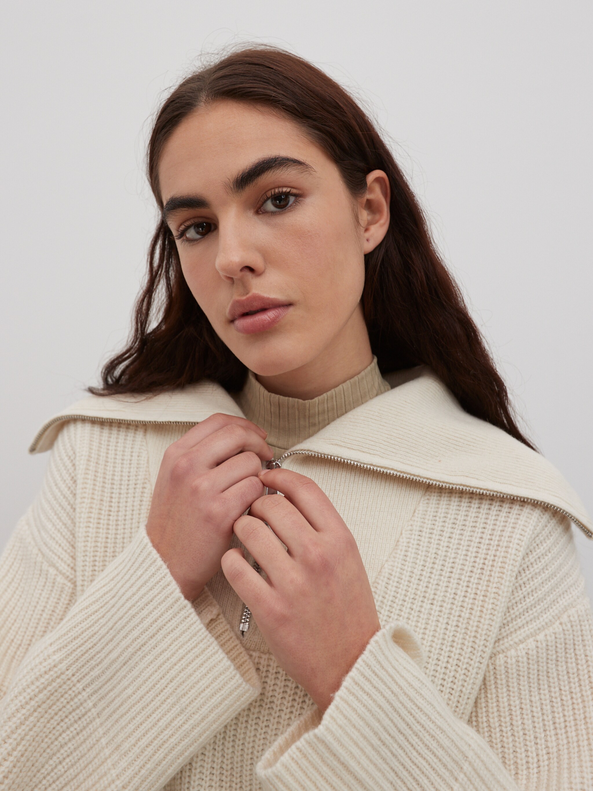 EDITED Produits Robes en maille 'Annine' beige