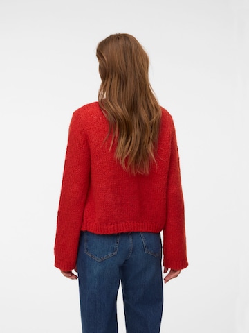 VERO MODA Gebreid vest in Rood