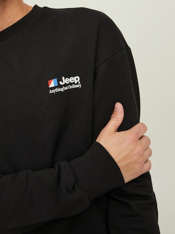 JACK & JONES Sweatshirt 'Jeep' in Zwart