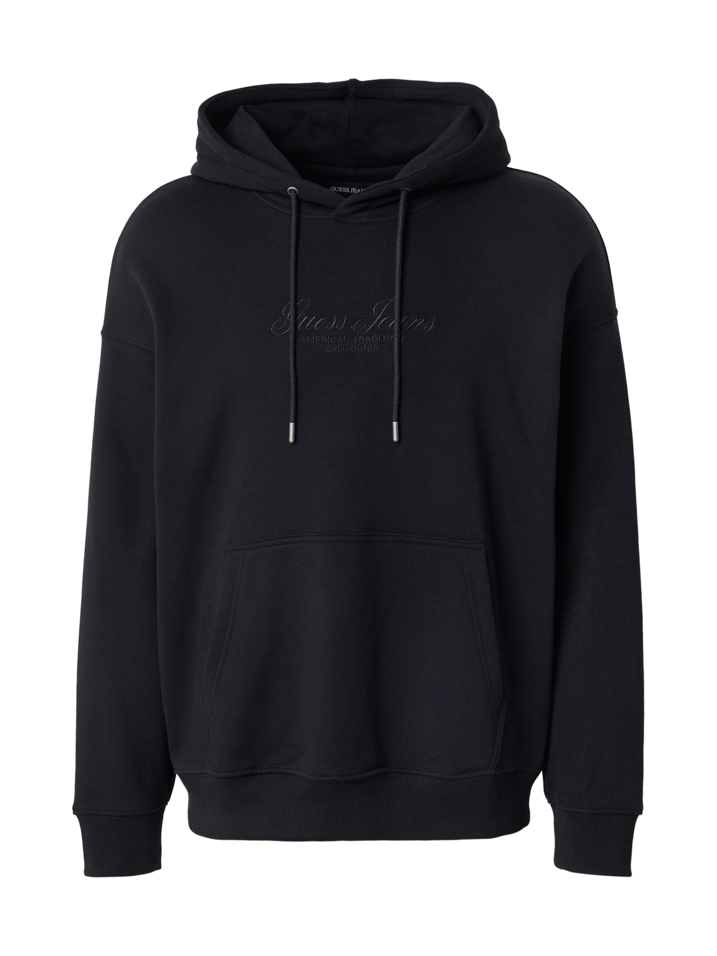 Sweat-shirt GUESS JEANS en noir : devant