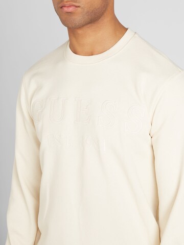 GUESS Sweatshirt 'BEAU' in Beige