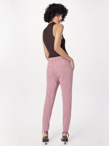 VERO MODA Tapered Bandplooibroek 'Eva' in Roze