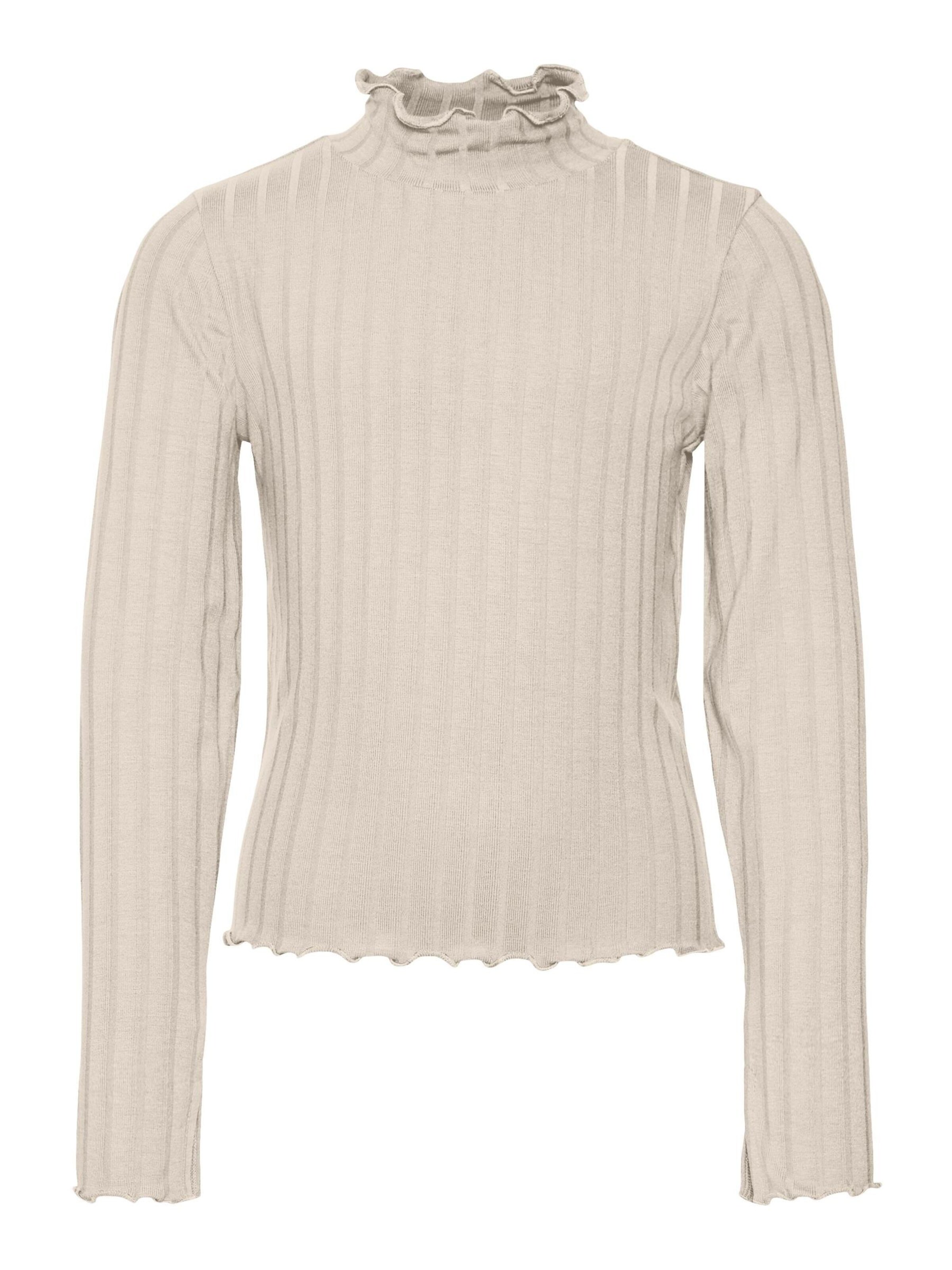Vero Moda Girl Shirt 'VMRibi' in Beige: voorkant