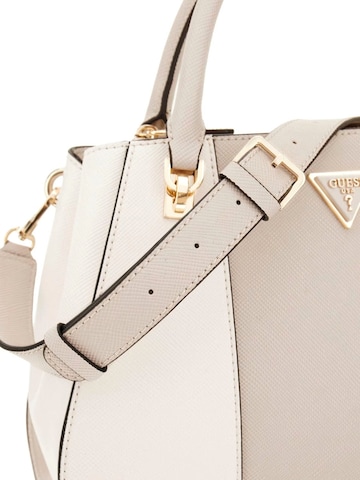 balta GUESS Rankinė 'Guess Sac Bandoulière Bramina Small Satche Off White/Taupe'