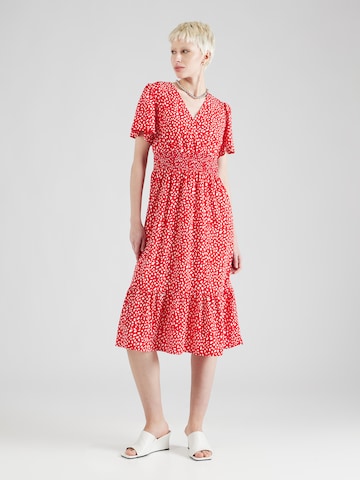 VILA فستان 'MATHILDE' بلون أحمر: الأمام