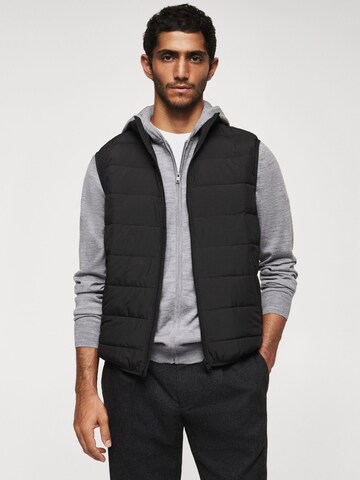 Gilet 'Gorryst' MANGO MAN en noir : devant