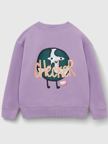 Play Play Pauly Sweatshirt 'CHECKER TOBI'‌‌‌‌ in Lila