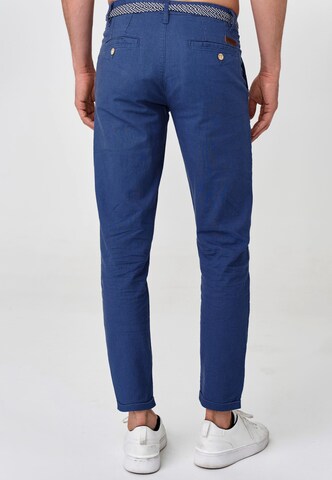 INDICODE JEANS Slimfit Chino ' Bryne ' in Blauw