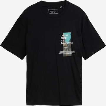 TOM TAILOR DENIM Shirt in Black: front