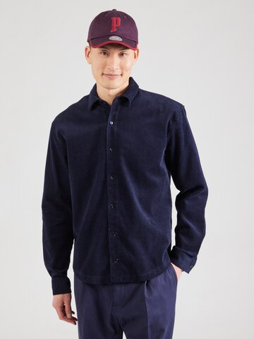 Regular fit Camicia di TOPMAN in blu: frontale