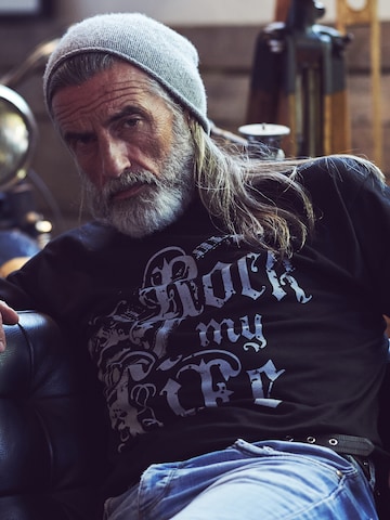 MAKAYA Shirt 'Rock my Life' in Black