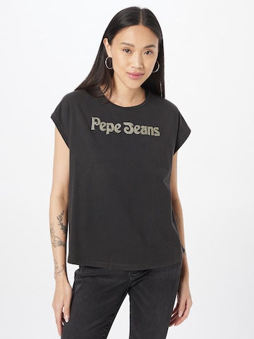 Pepe Jeans Koszulka 'CARLI' w kolorze czarny: przód