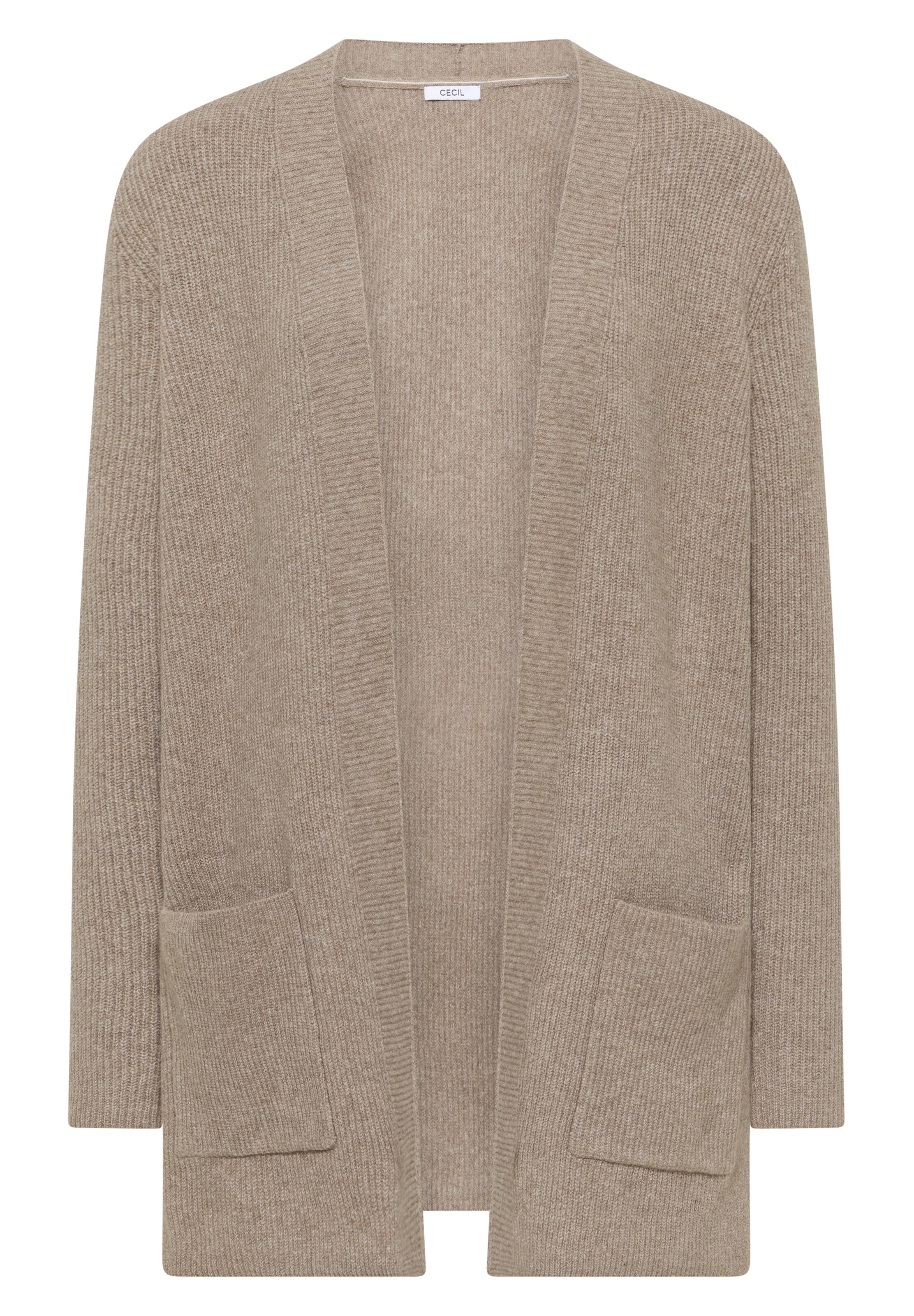 CECIL Knit Cardigan in Brown: front