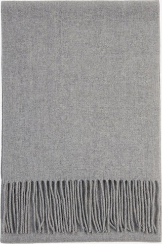 GOBI Cashmere Halsduk 'Unisex Cashmere Fringed Scarf' i grå: framsida