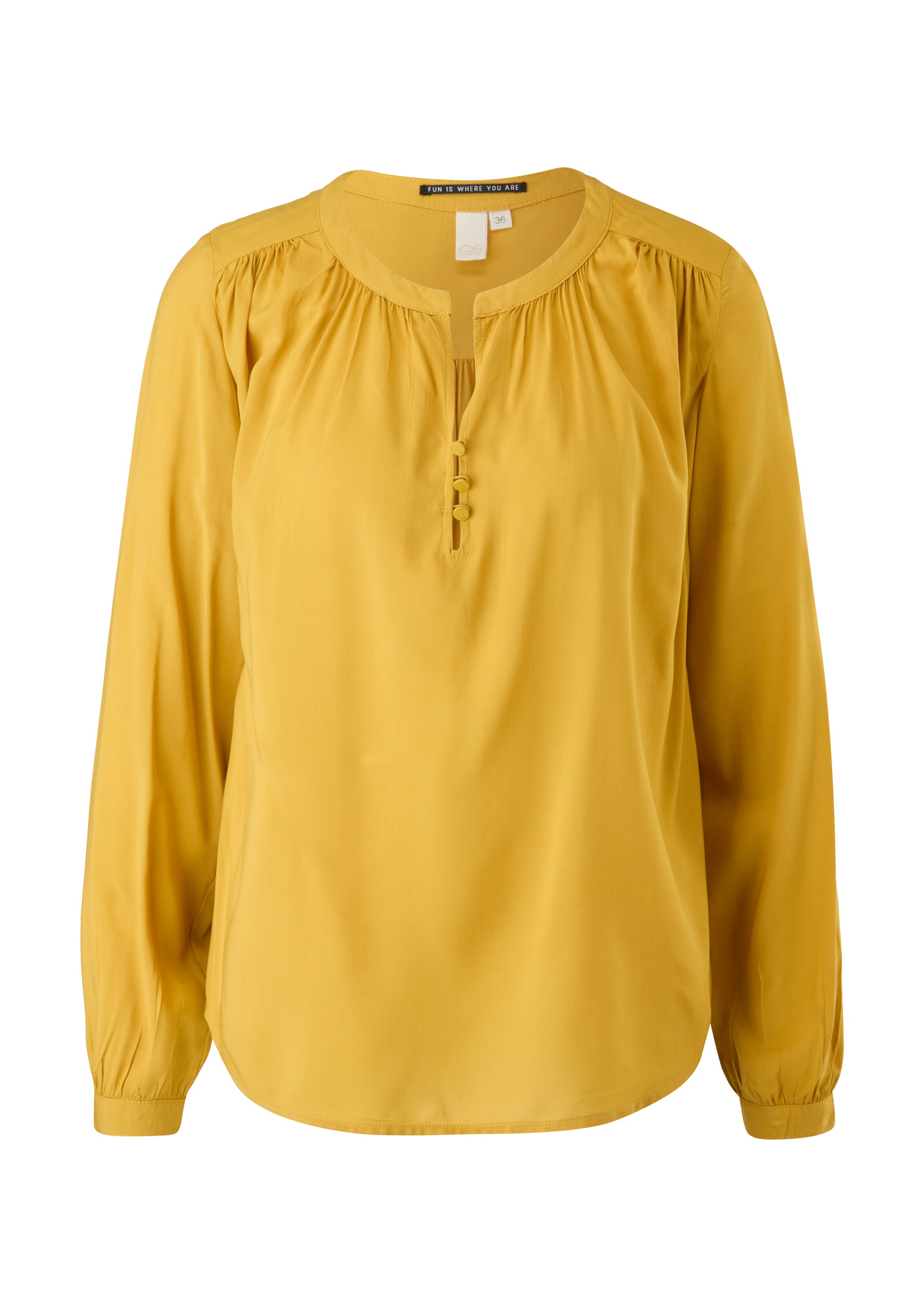 QS Bluse in Gelb: Vorderseite