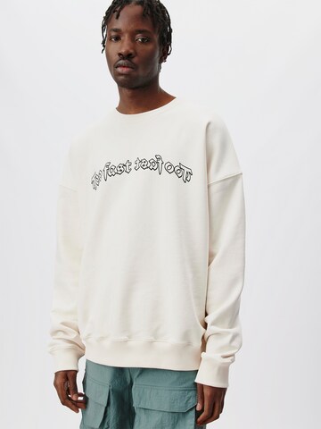 ABOUT YOU x Kingsley Coman - Sweatshirt 'Jakob' em branco: frente