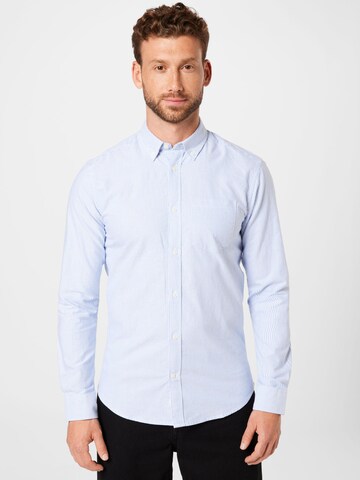 Only & Sons Regular fit Button Up Shirt 'NEIL' in Blue: front