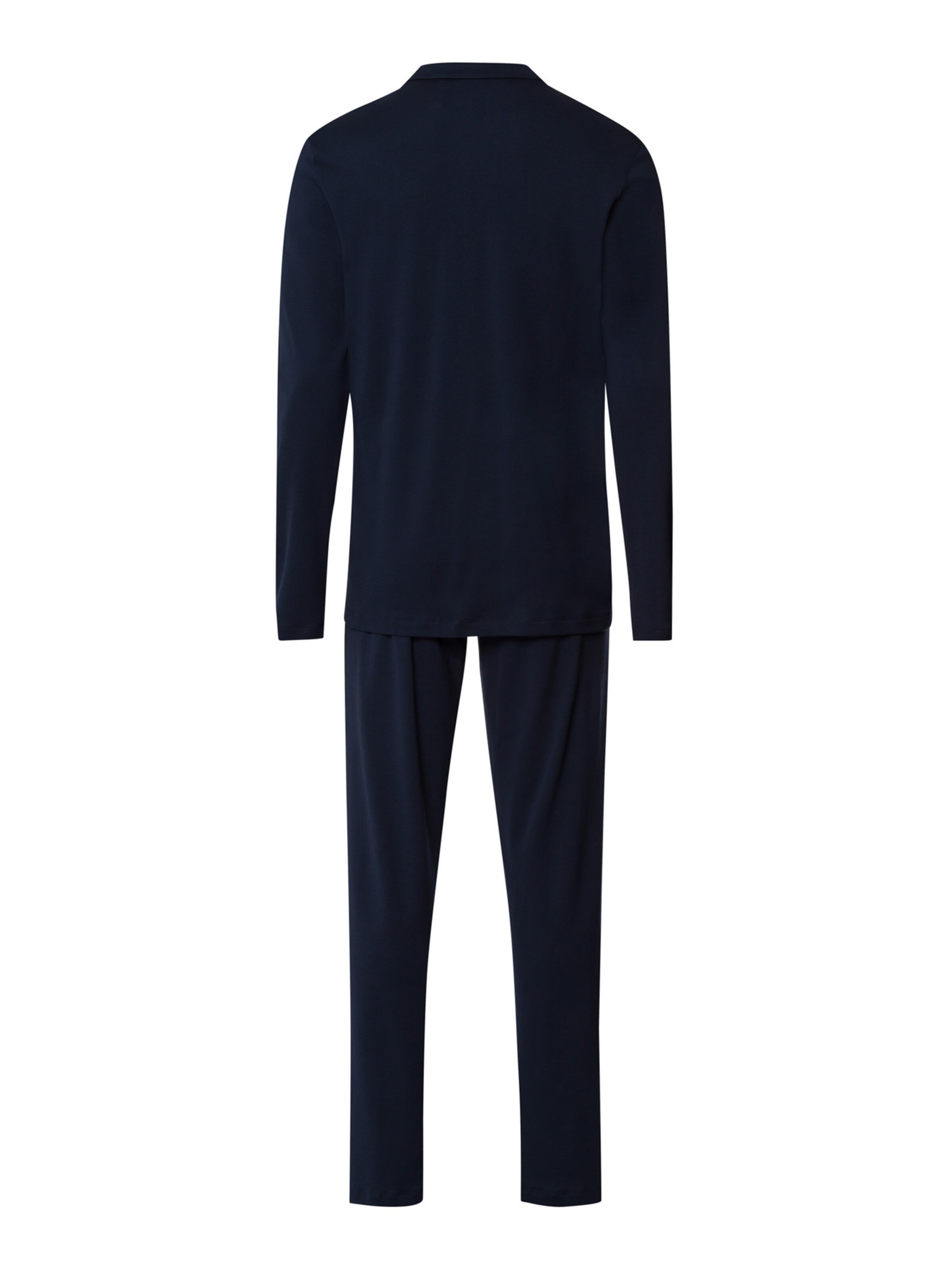 Hanro Pajamas long ' Day & Night ' in Blue