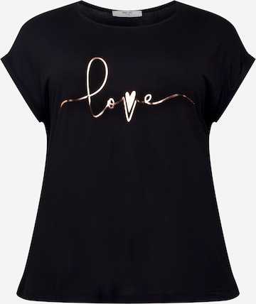 T-shirt 'Mona' ABOUT YOU Curvy en noir : devant