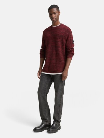 TOM TAILOR DENIM Sweater in Red