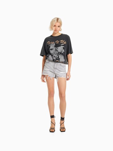T-shirt Bershka en gris