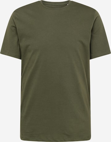 T-Shirt KnowledgeCotton Apparel en vert : devant
