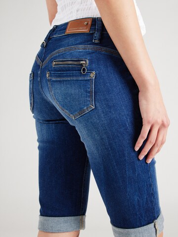 FREEMAN T. PORTER Slimfit Jeans 'Belixa' i blå