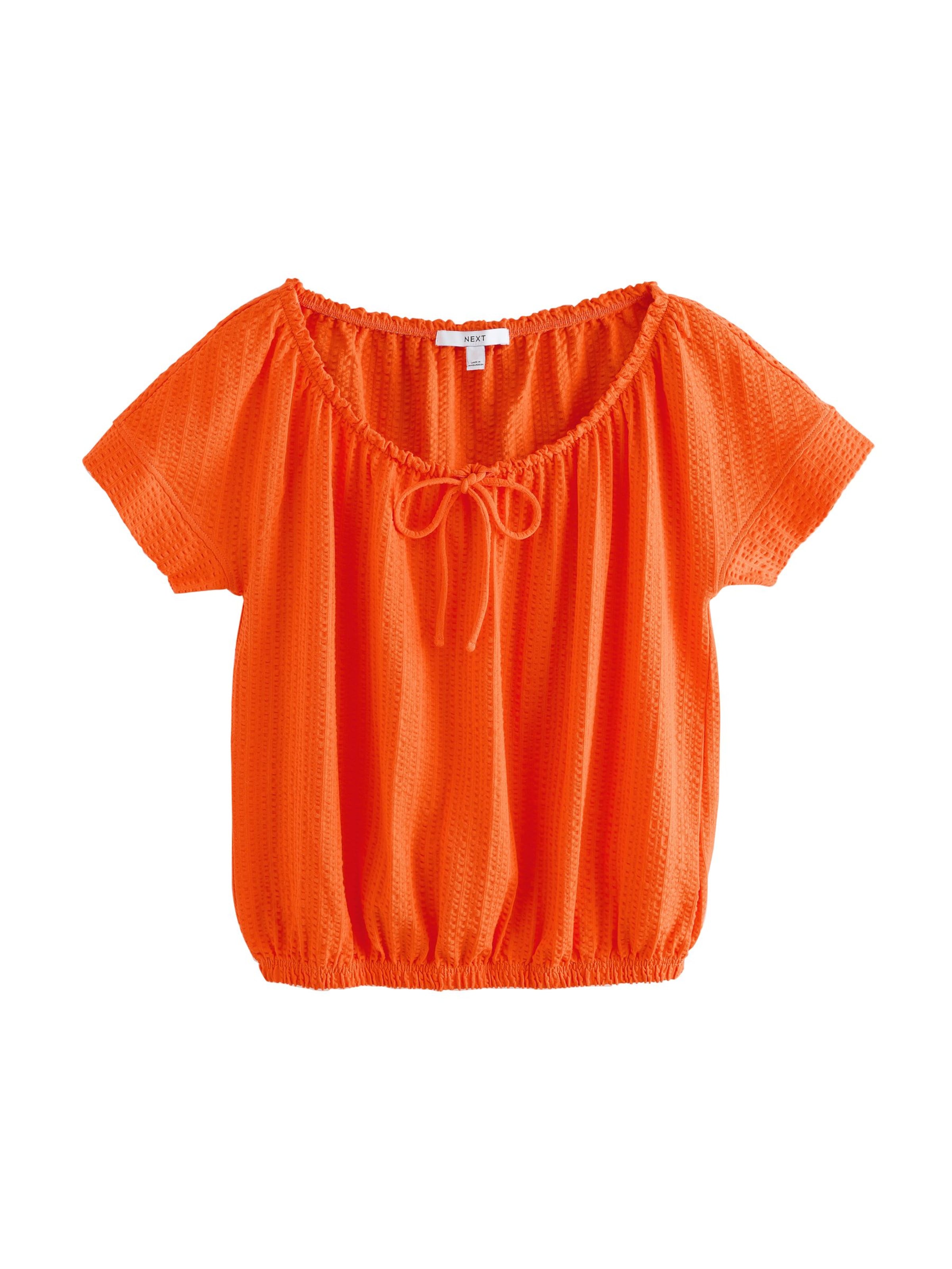 T-shirt Next en orange : devant