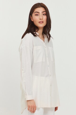 b.young Blouse in Wit: voorkant