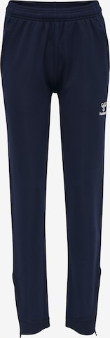 Hummel Slim fit Workout Pants 'Poly' in Blue: front