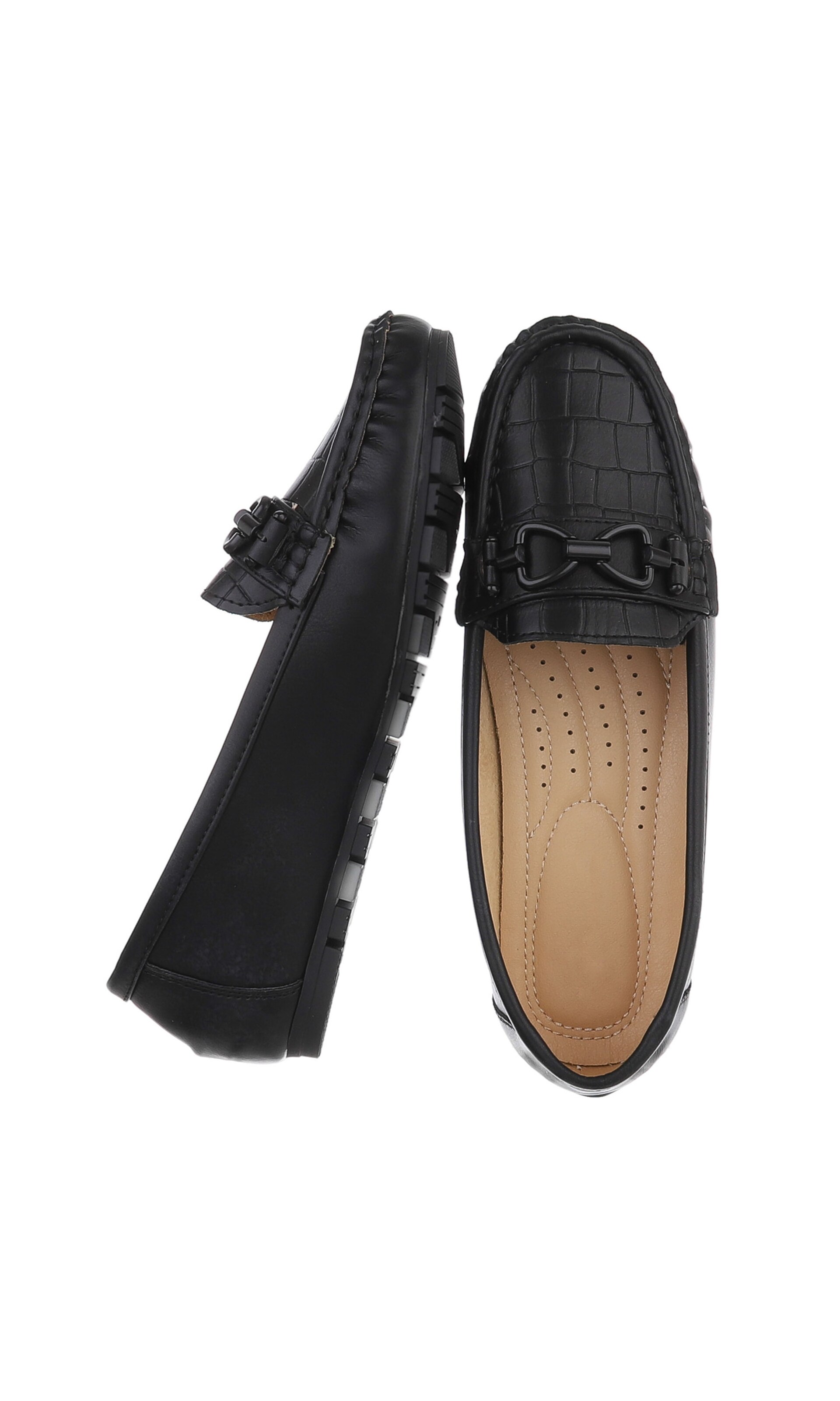 Ital-Design Mokassin in Schwarz