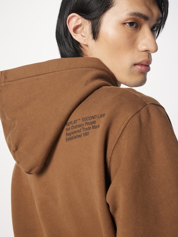 Sweat-shirt REPLAY en marron