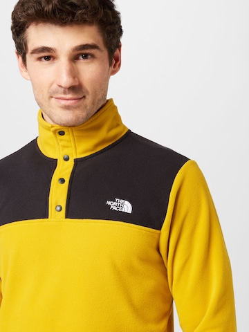 THE NORTH FACE Regular fit Спортен пуловер 'Glacier' в жълто