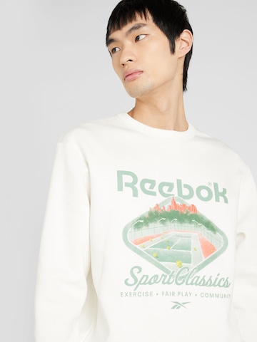 Sweat-shirt 'Classic Court Sport' Reebok en blanc