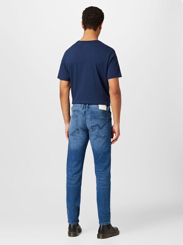 TOM TAILOR DENIM - Slimfit Calças de ganga 'Piers' em azul