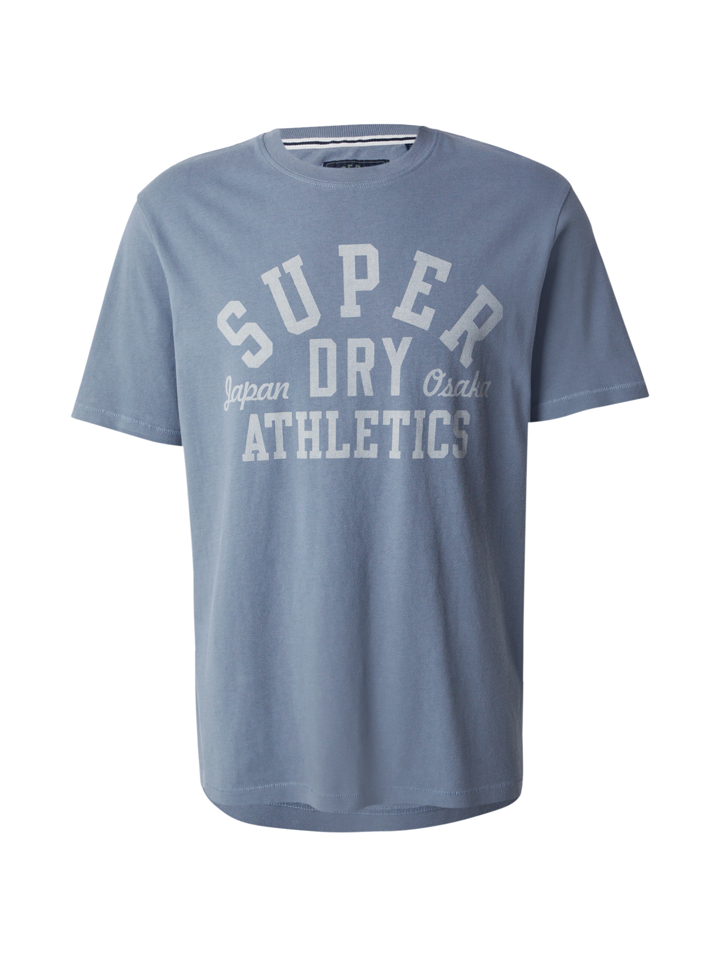 T-Shirt 'ATHLETIC ESS' Superdry en bleu : devant