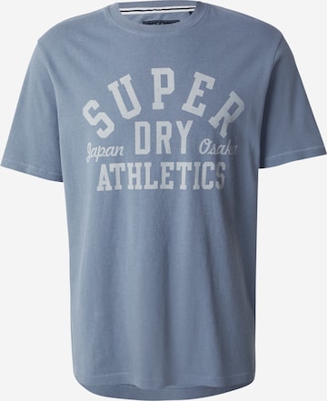 Superdry T-Shirt 'ATHLETIC ESS' in Blau: Vorderseite