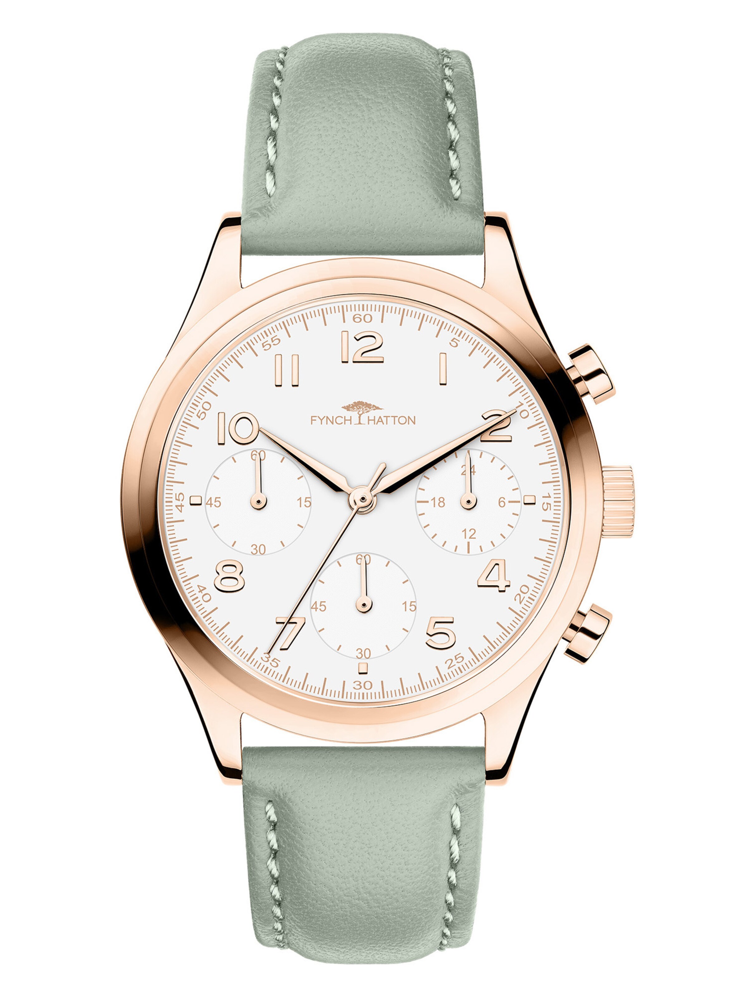 FYNCH-HATTON Analoog horloge in Groen: voorkant