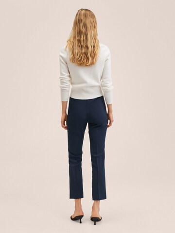 MANGO Bootcut Broek 'Atenas' in Blauw