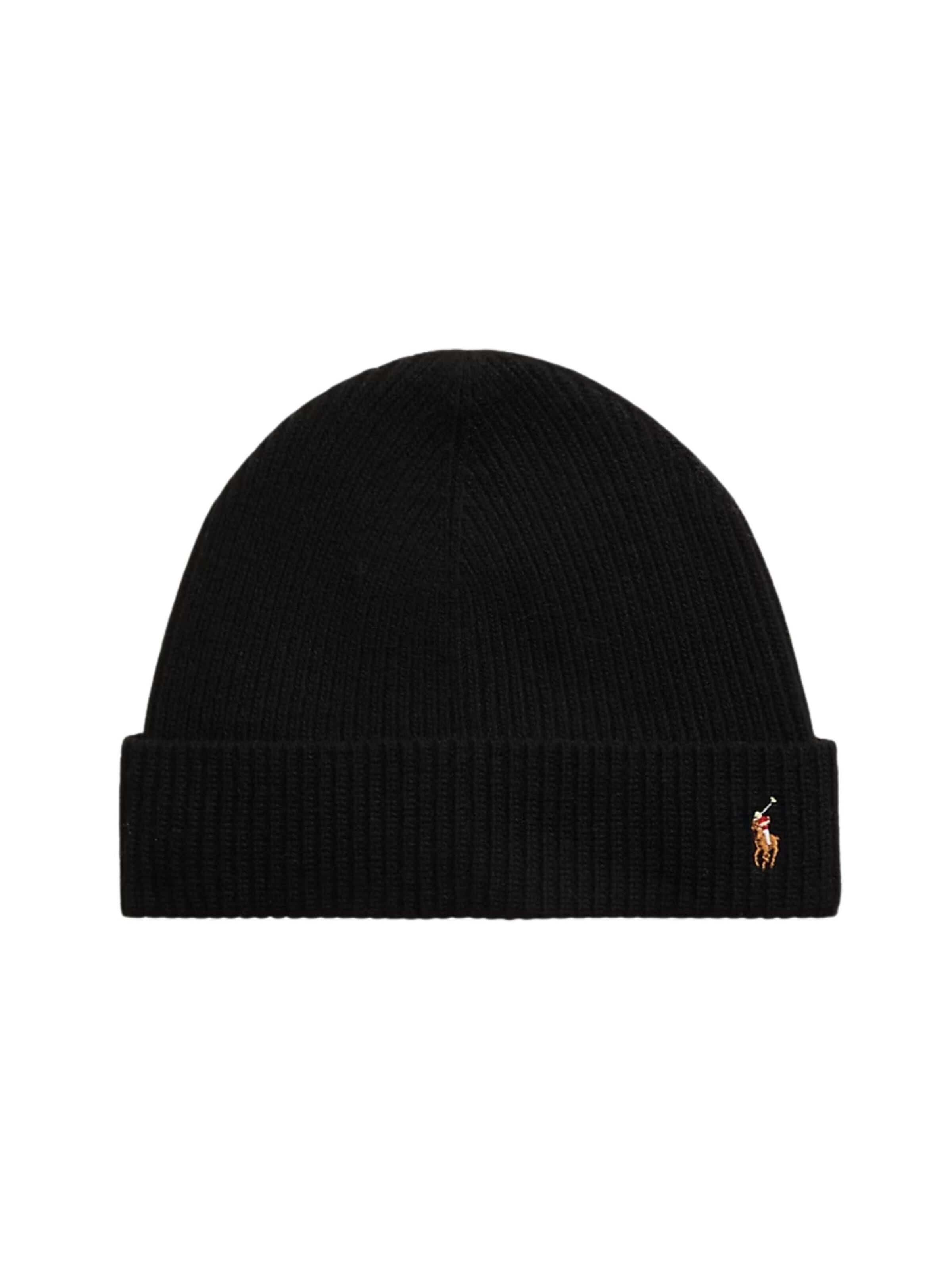 Polo Ralph Lauren Beanie 'POLO RALPH LAUREN cappello CAPPELLO' in Black: front