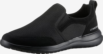 Lumberjack Slip-Ons in Black: front