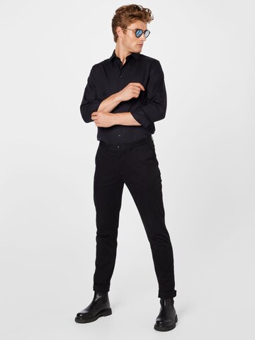 Slim fit Camicia 'Ethan' di SELECTED HOMME in nero