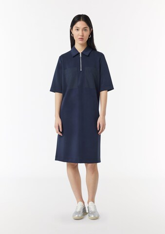Abito camicia di comma casual identity in blu: frontale