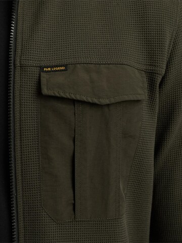 Maglietta 'Shirt jacket with waffle texture' di PME Legend in verde