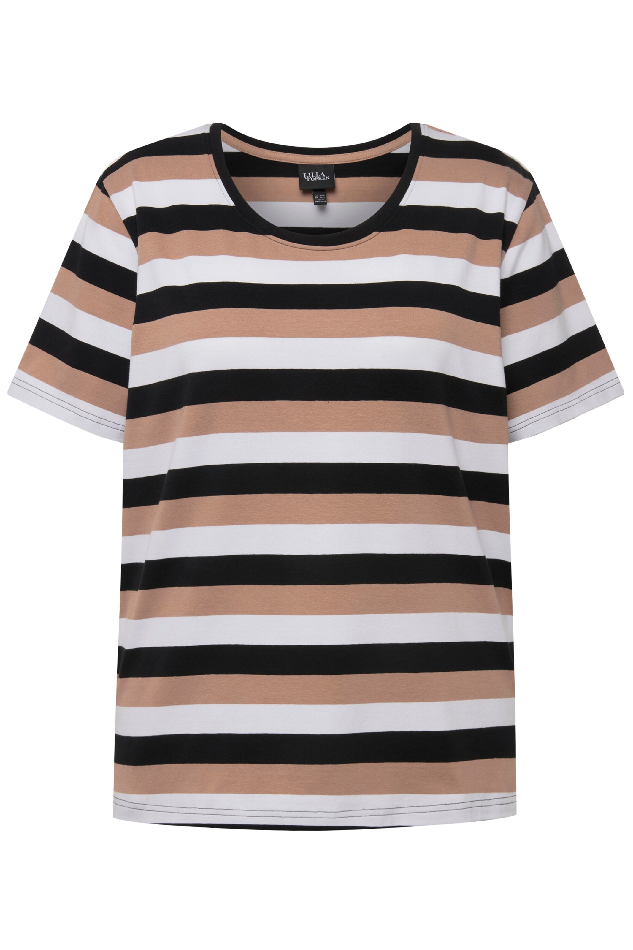 Ulla Popken Shirt in Zwart: voorkant