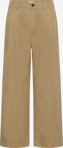 Pantalon à pince 'ParkerSZ' SAINT TROPEZ en marron : devant