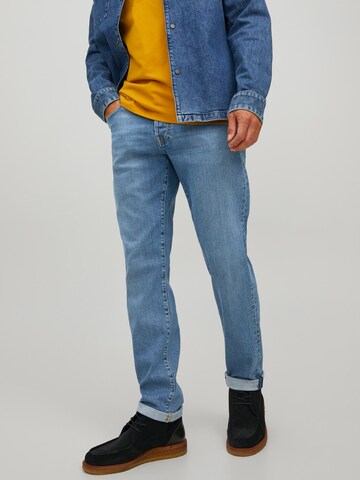 JACK & JONES Regular Дънки 'Mike' в синьо: отпред