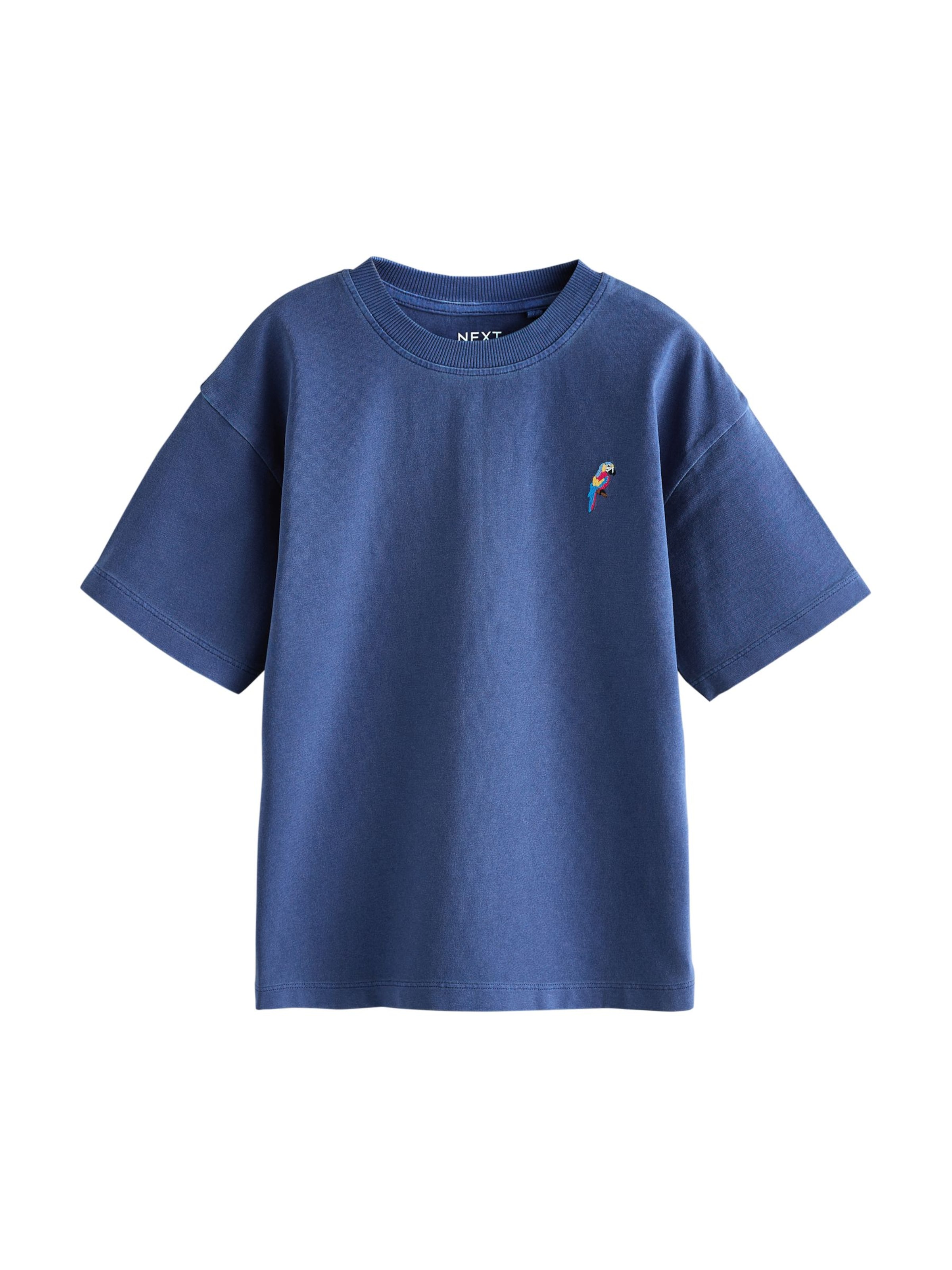 T-Shirt Next en bleu : devant